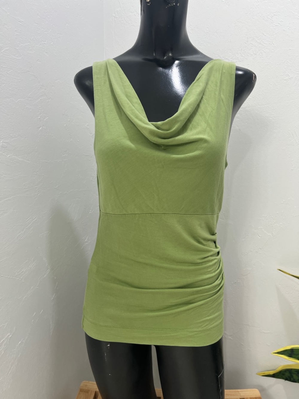 Express Sleeveless Cowl Neck Top in Light Green Woman’s Medium